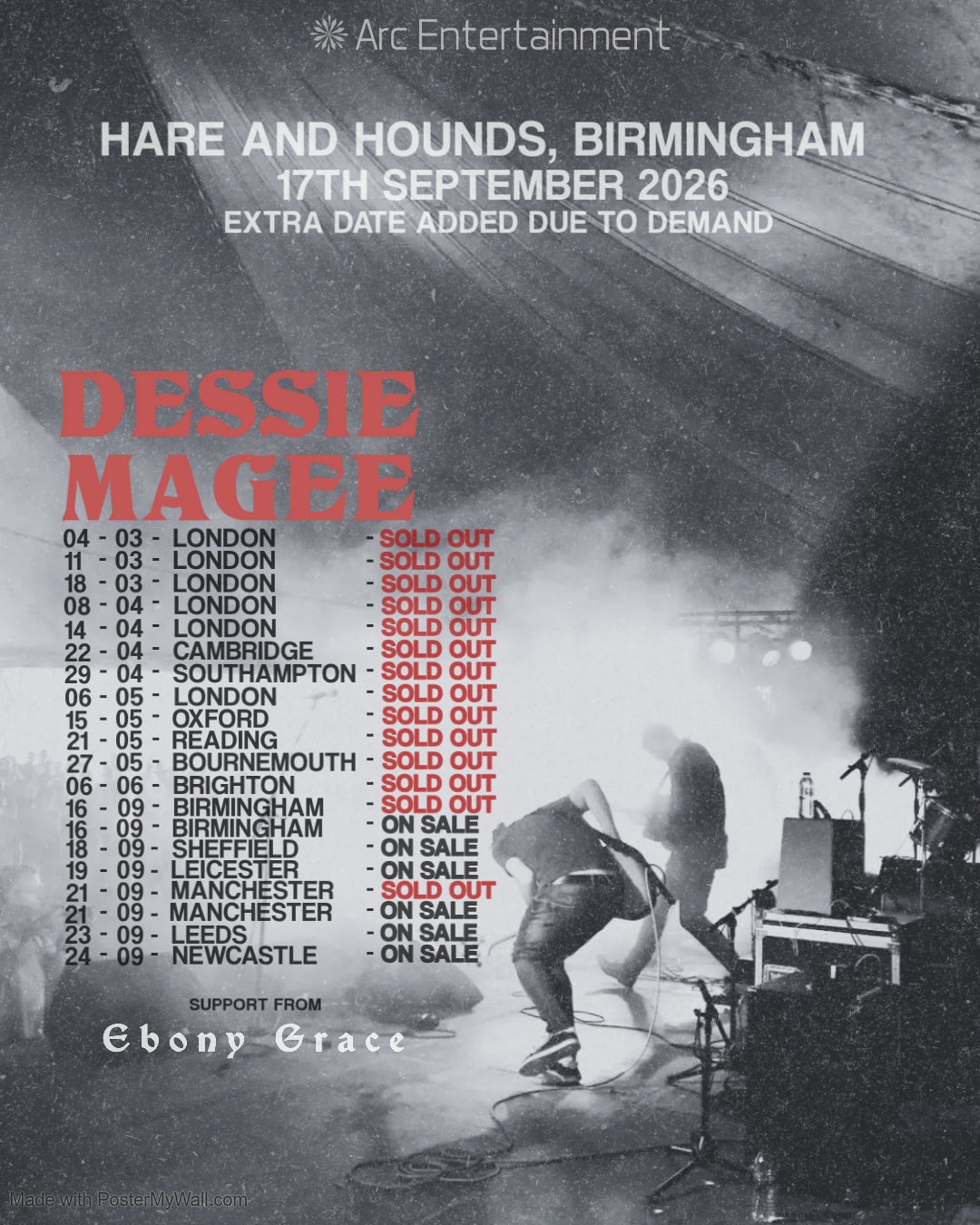 DESSIE MAGEE @ Hare and Hounds, Birmingham - 17th September 2026 - 2ND DATE ADDED DUE TO DEMAND - DOORS 7:30pm