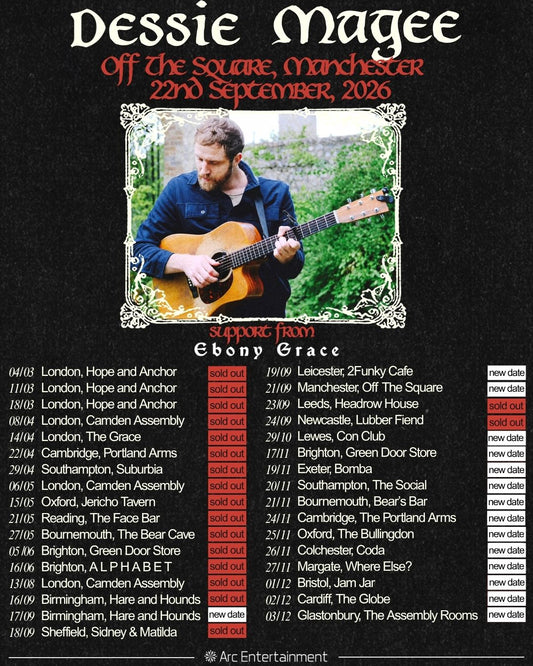 DESSIE MAGEE @ Off The Square, Manchester - 22st September 2026 - 2ND DATE ADDED DUE TO DEMAND - DOORS 7:30PM