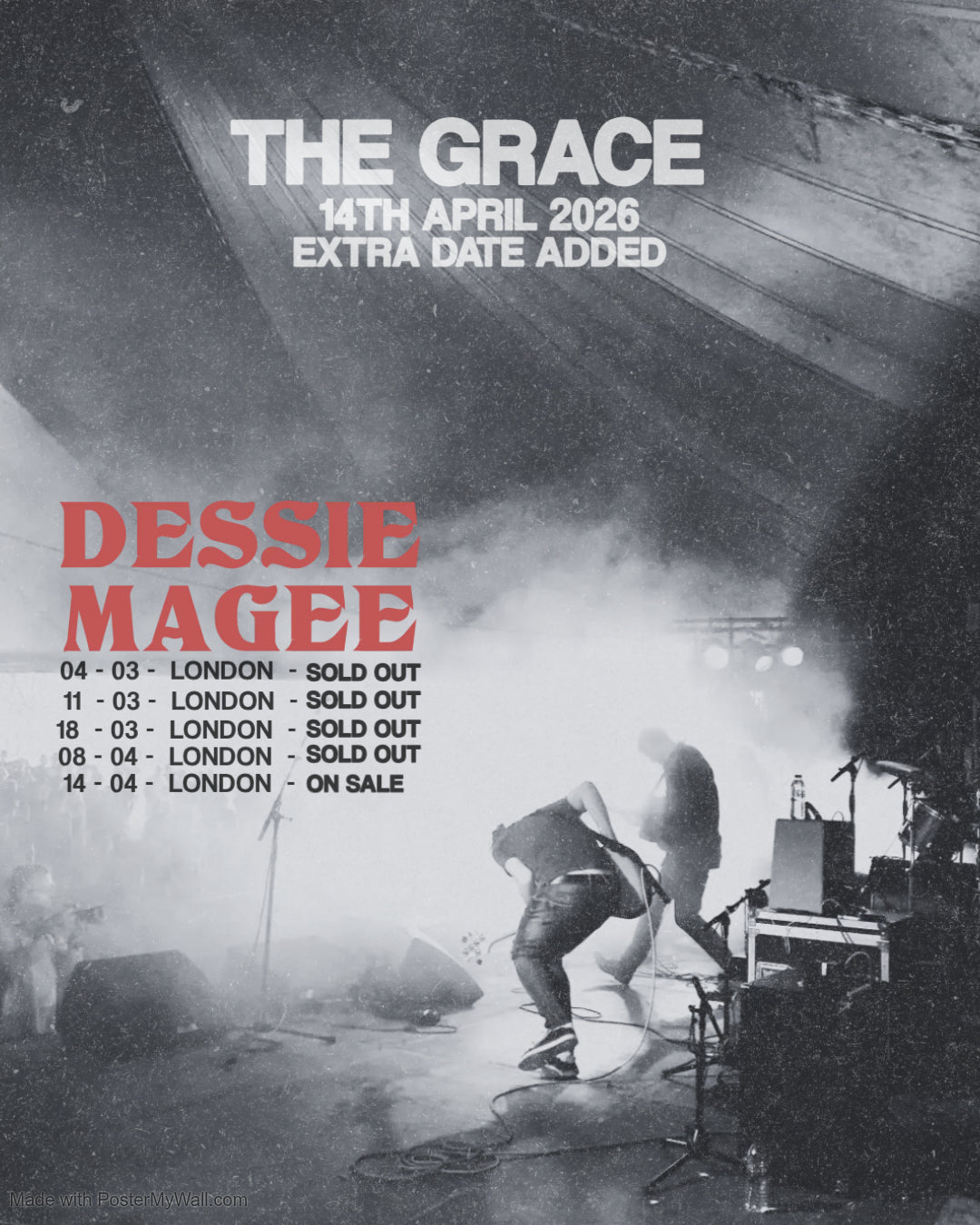 DESSIE MAGEE @ The Grace, London - 14th April 2026