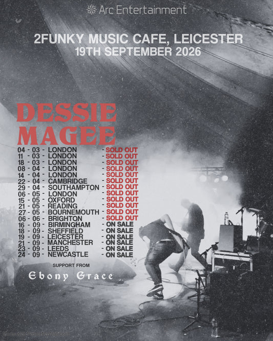 DESSIE MAGEE @ 2funkycafe, Leicester - 19th September 2026 - DOORS 7:30PM