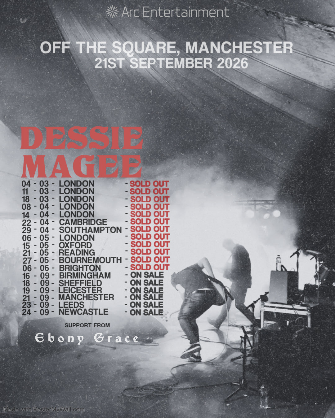 DESSIE MAGEE @ Off The Square, Manchester - 21st September 2026